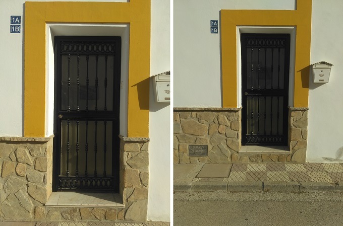 pintura en puerta de hierro malaga